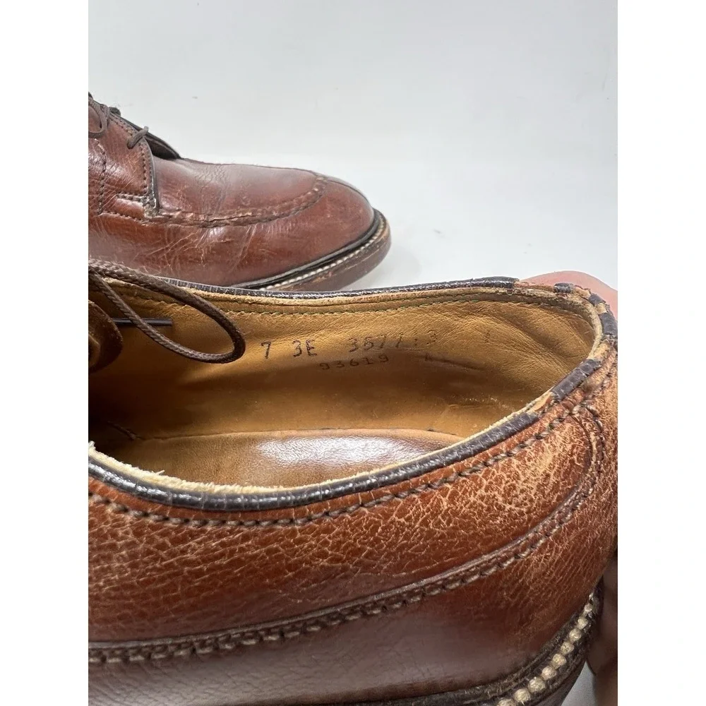 Florsheim Imperial quality V-Cleat Split Toe Pebbled Brown 7 E‎